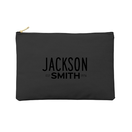 Favorite Things Zipper Pouch - Large - Black