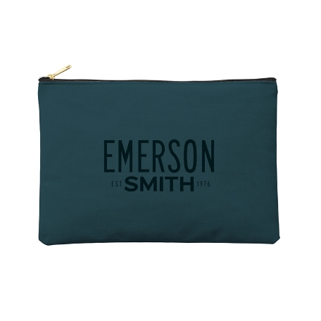 Favorite Things Zipper Pouch - Large - Teal