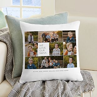 Favorite Pictures Photo Collage Throw Pillow