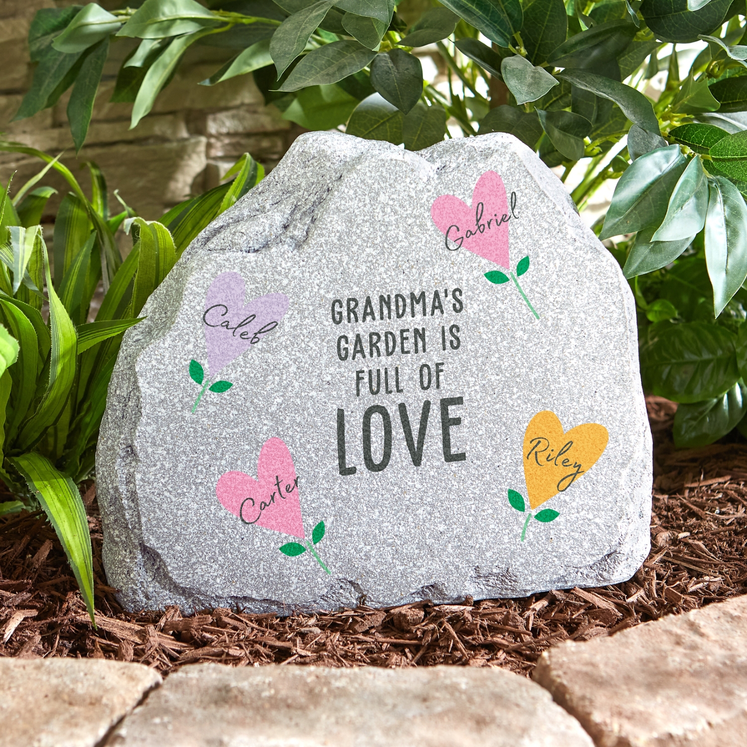 Full of Love Standing Garden Stone