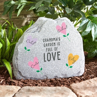Full of Love Standing Garden Stone