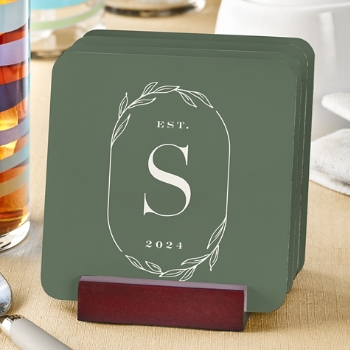 Garden Initial Coasters