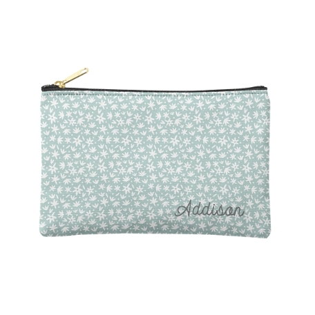 Floral Ditzy Print Zipper Pouch - Small