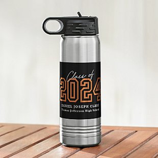Loud and Proud Graduation Year  Stainless Steel Water Bottle