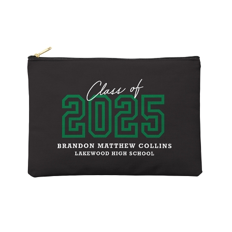 Loud and Proud Graduation Year Zipper Pouch - Large - Green