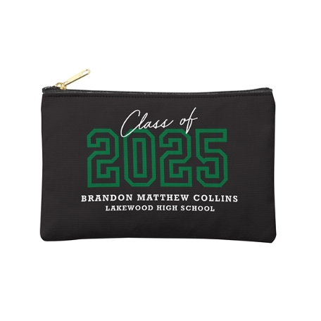 Loud and Proud Graduation Year  Zipper Pouch -Small- Green