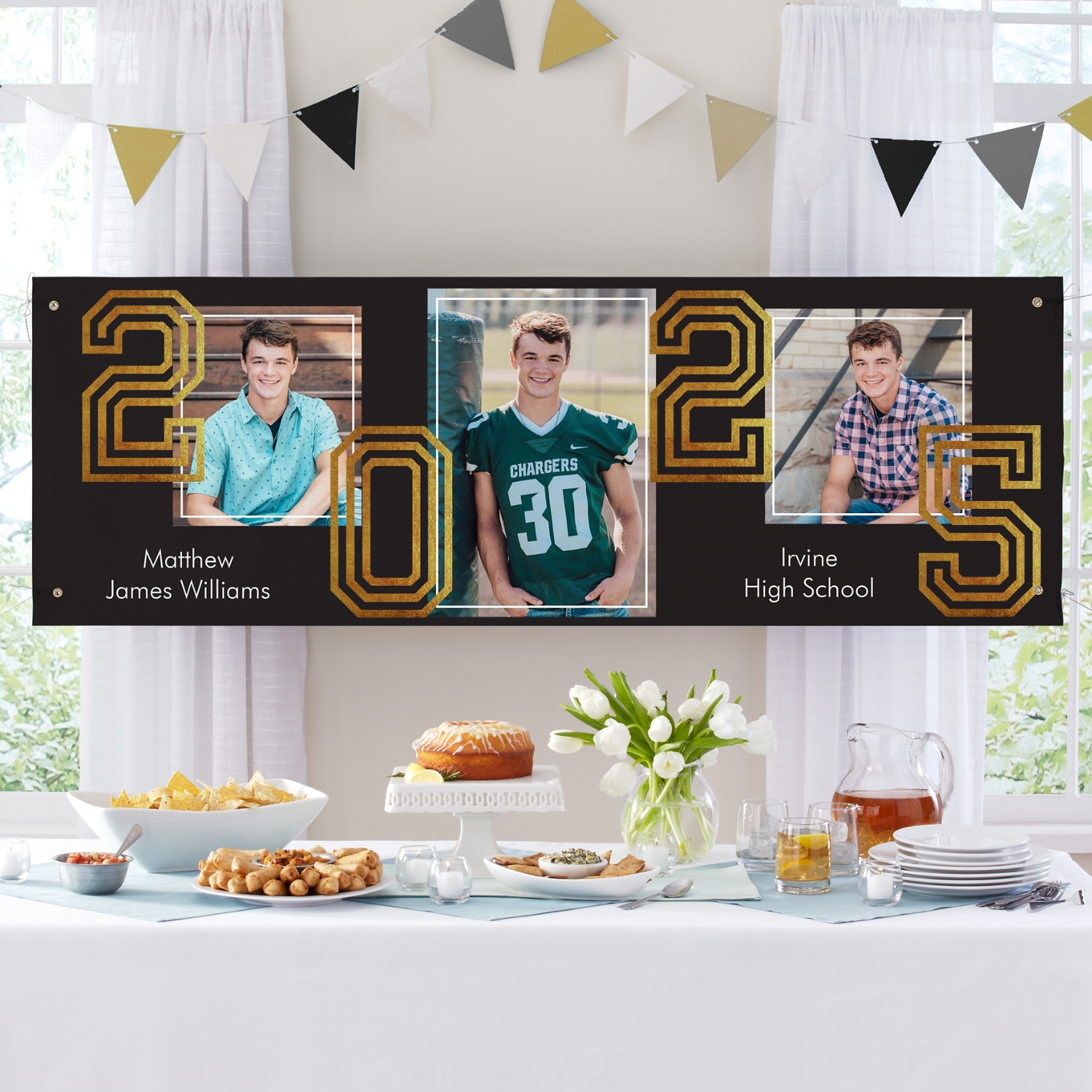 Radiant Graduate Trio Photo Banner