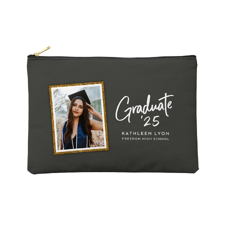Sign of Success Graduation Photo Zipper Pouch - Large