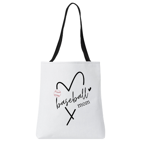 Sports Heart Tote Bag - Baseball