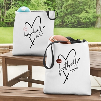 Sports Heart Tote Bag