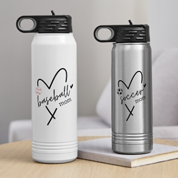 Sports Heart Water Bottle