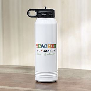 Teach Love Inspire Water Bottle