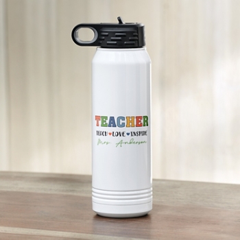 Teach Love Inspire Water Bottle