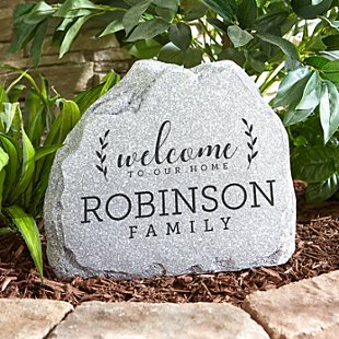 Welcome to Our Home Standing Garden Stone