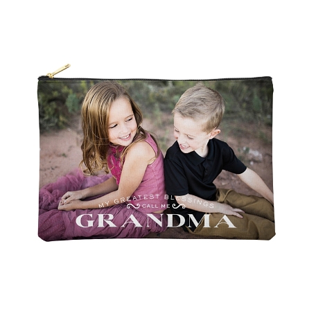 Greatest Blessings Photo Zipper Pouch - L