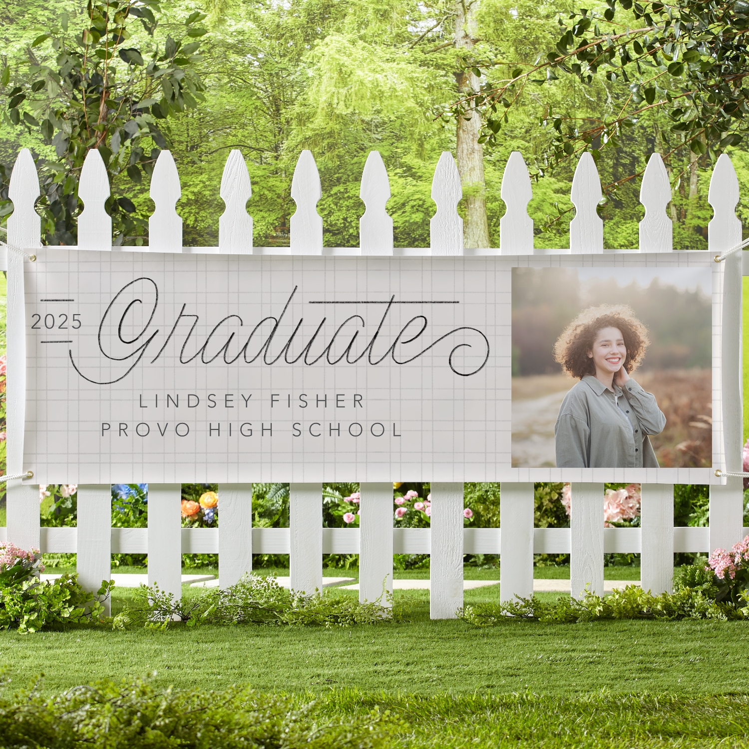 Written With Love Graduation Photo Banner