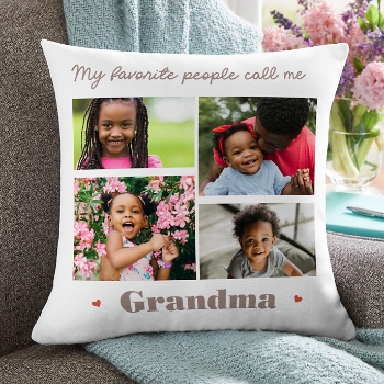 My Favorites Photo Throw Pillow