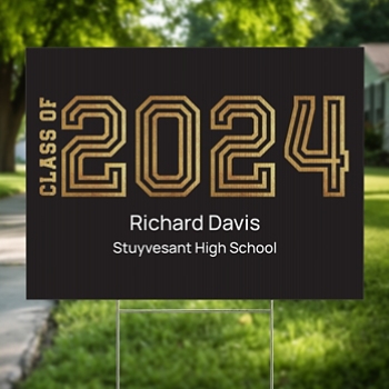 Illuminated Year Graduation Yard Sign