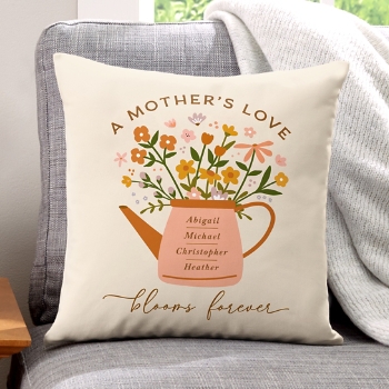 Blooms Forever Throw Pillow