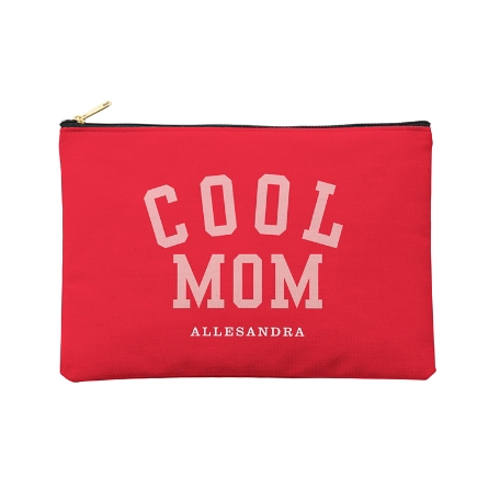 Cool Mom Zipper Pouch - Red - L
