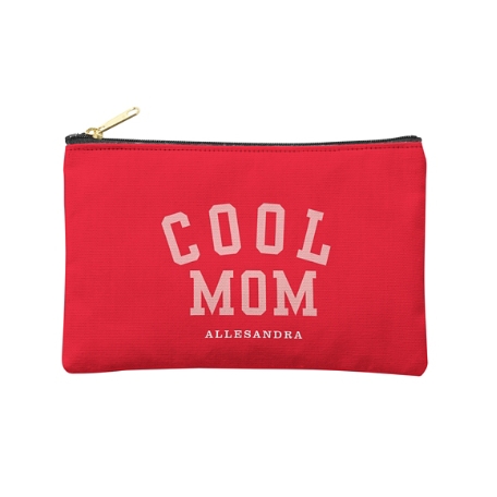 Cool Mom Zipper Pouch - Red - S