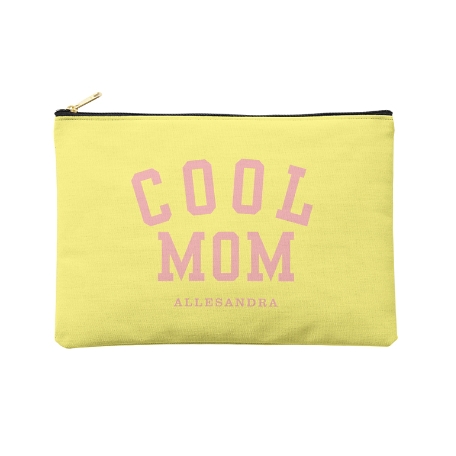Cool Mom Zipper Pouch - Yellow - L