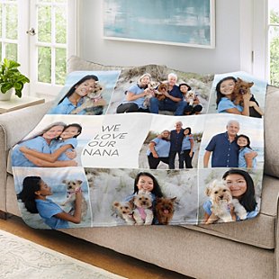 Favorite Pictures Photo Collage Plush Blanket