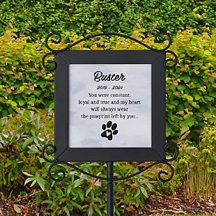 Paw Prints Left By You Garden Stake