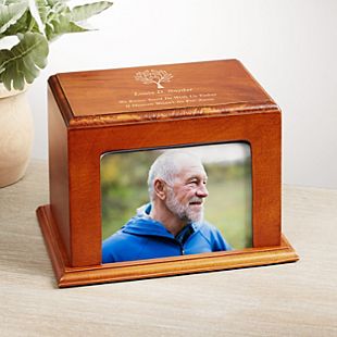 Rooted In Love Wood Frame Cremation Urn