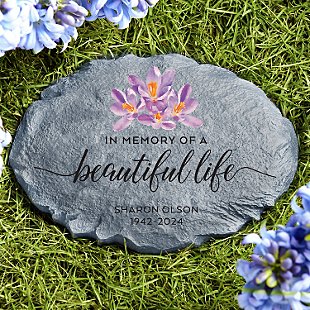 Beautiful Life Memorial Garden Stone