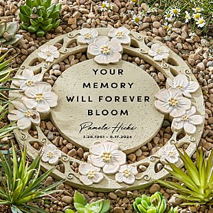 Blooms With Love Memorial Floral Garden Stone