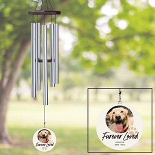 Furever Loved Pet Memorial Photo 76 cm Wind Chime