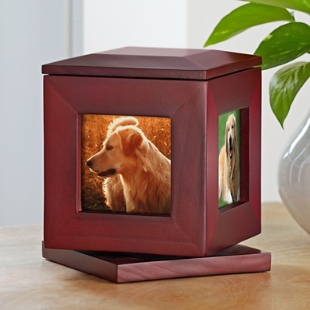 Lasting  Memories Rotating Photo Pet Urn