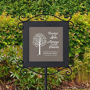 Rooted In Love Memorial Garden Stake
