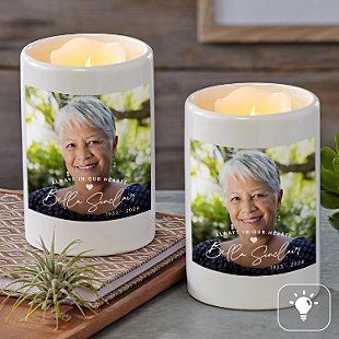 Always In Our Hearts Photo LED Votive