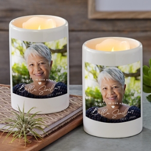 Always In Our Hearts Photo LED Votive