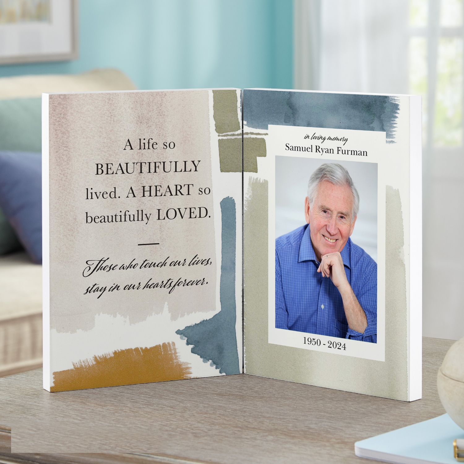 Beautifully Loved Memorial Photo Panel at Gifts.com