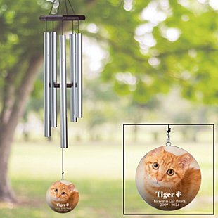 Forever Remembered Pet Memorial Photo 30" Wind Chime