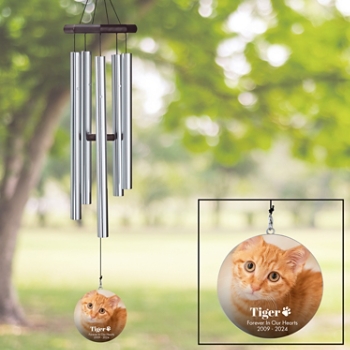 Forever Remembered Pet Memorial Photo 30" Wind Chime