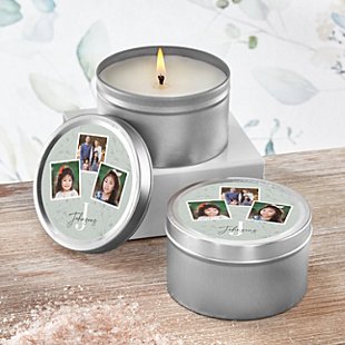 Monogram  Photo Canister Candle