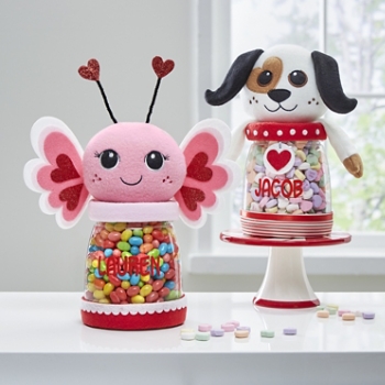 Valentine Plush Treat Jar