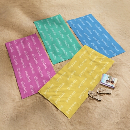 Landscape Name Beach Towel