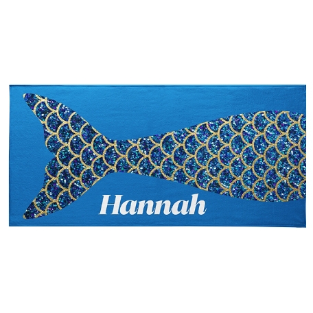 Mermaid Tail Beach Towel-Standard