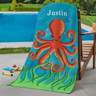 Octopus Beach Towel