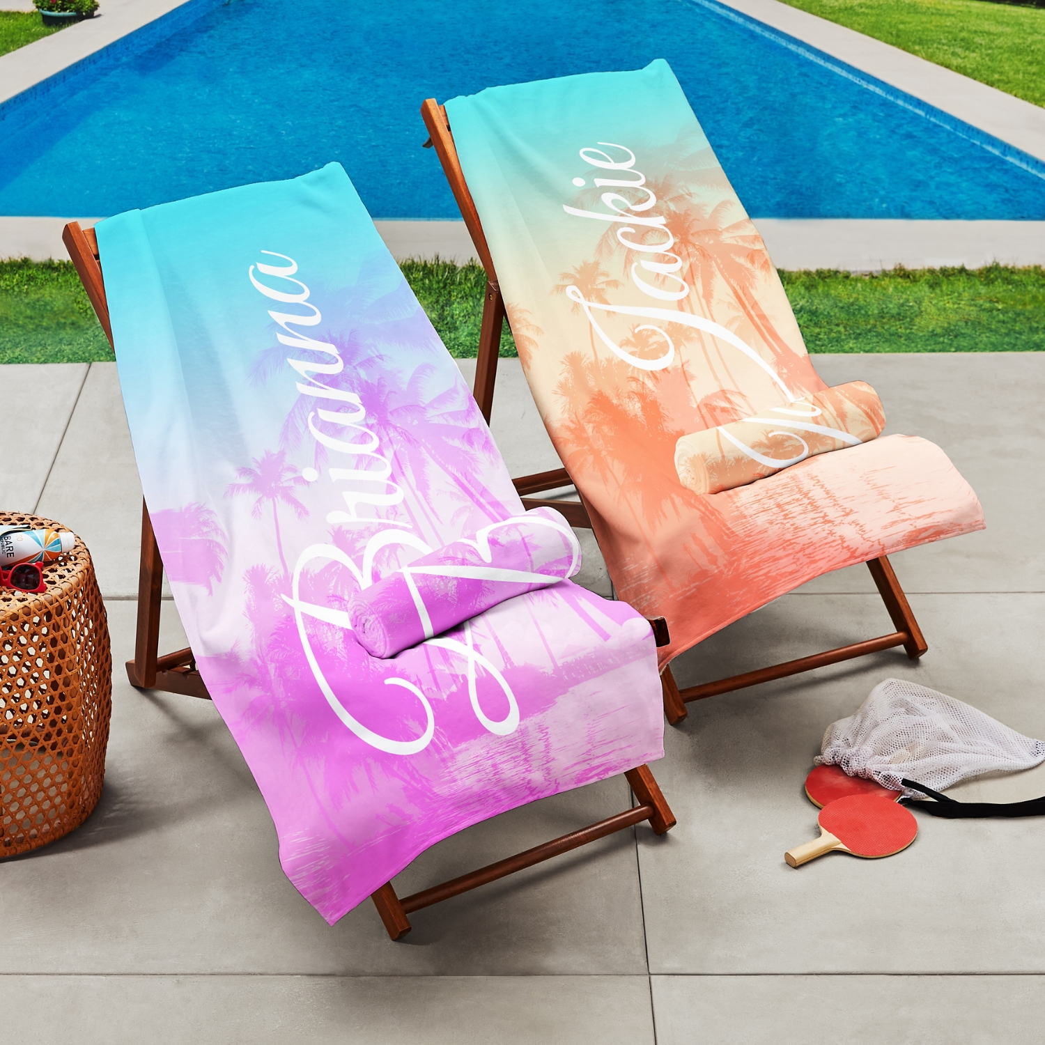 Palm Trees Beach Towel