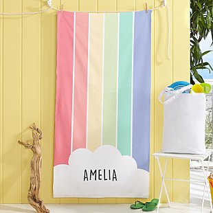 Rainbow Day Beach Towel-Standard