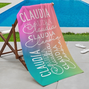 Rainbow Sunset Beach Towel