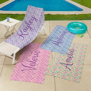 Mermaid Scales Beach Towel