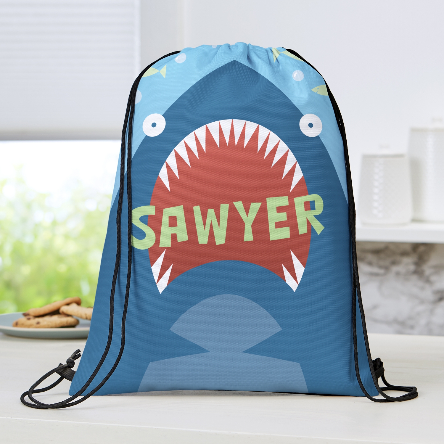 Shark Drawstring Bag                              