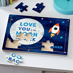 Love You to the Moon and Back Wooden Puzzle
